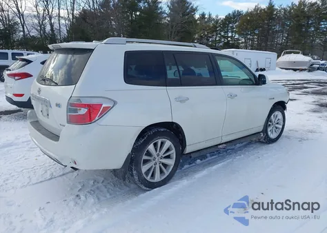 2009 Toyota Highlander Hybrid Limited z USA, uszkodzony, nr VIN JTEEW44A092037660